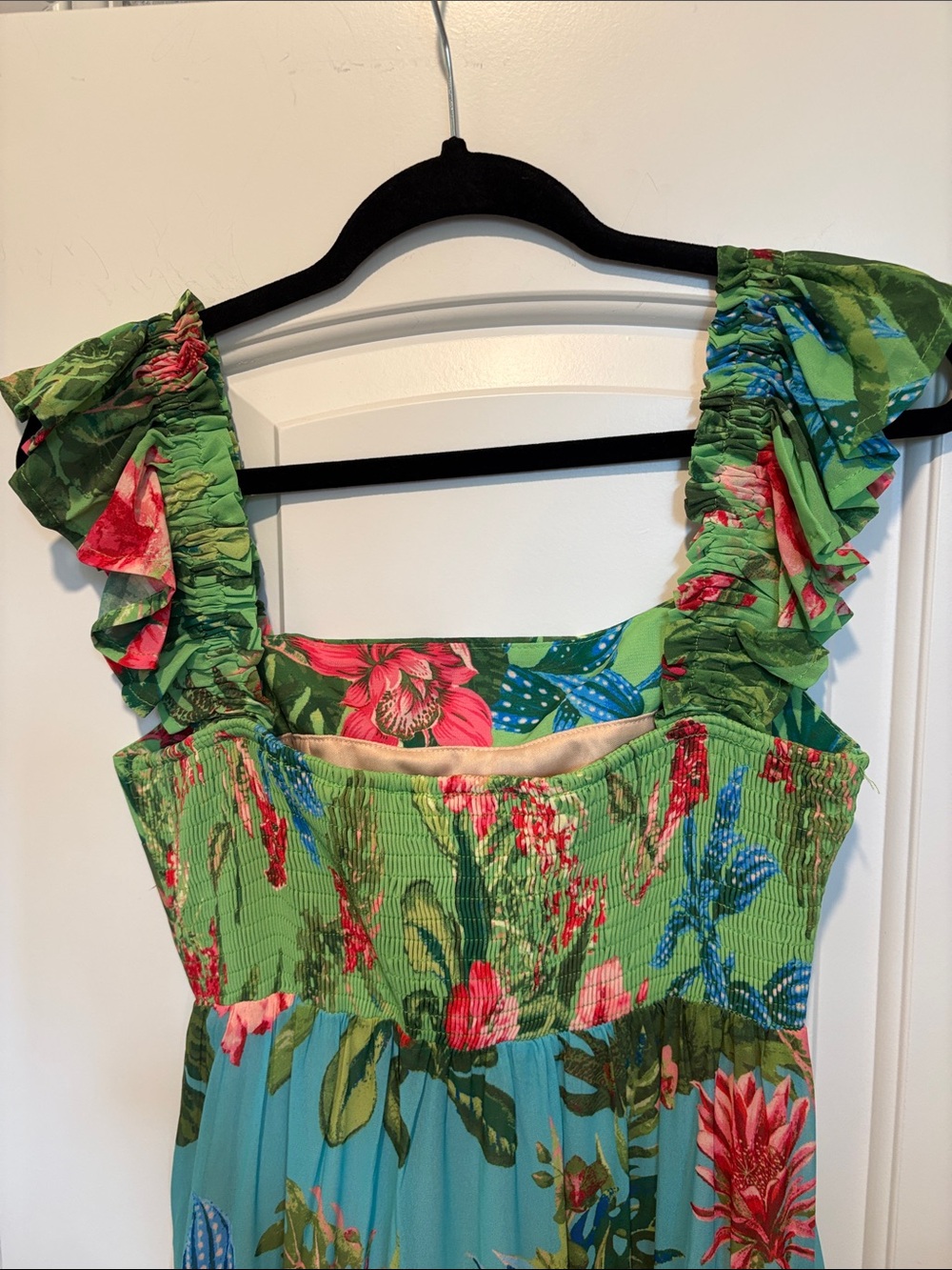 Flying Tomato Tropical Multicolor Tiered Maxi Dress - Picture 4 of 4